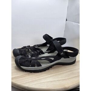 Womens Size 8 -  Keen Rose Slingback Sandals Black Outdoor Hiking Closed Toe